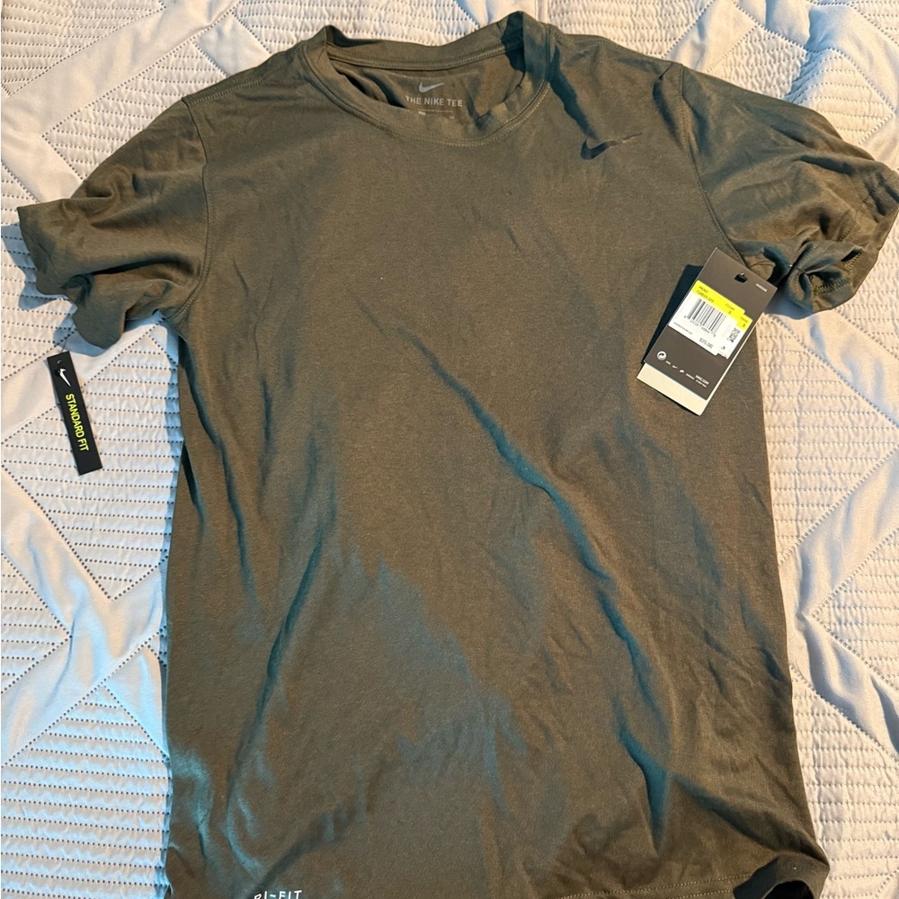 Nike Men's Dark Green Dri-FIT Tee